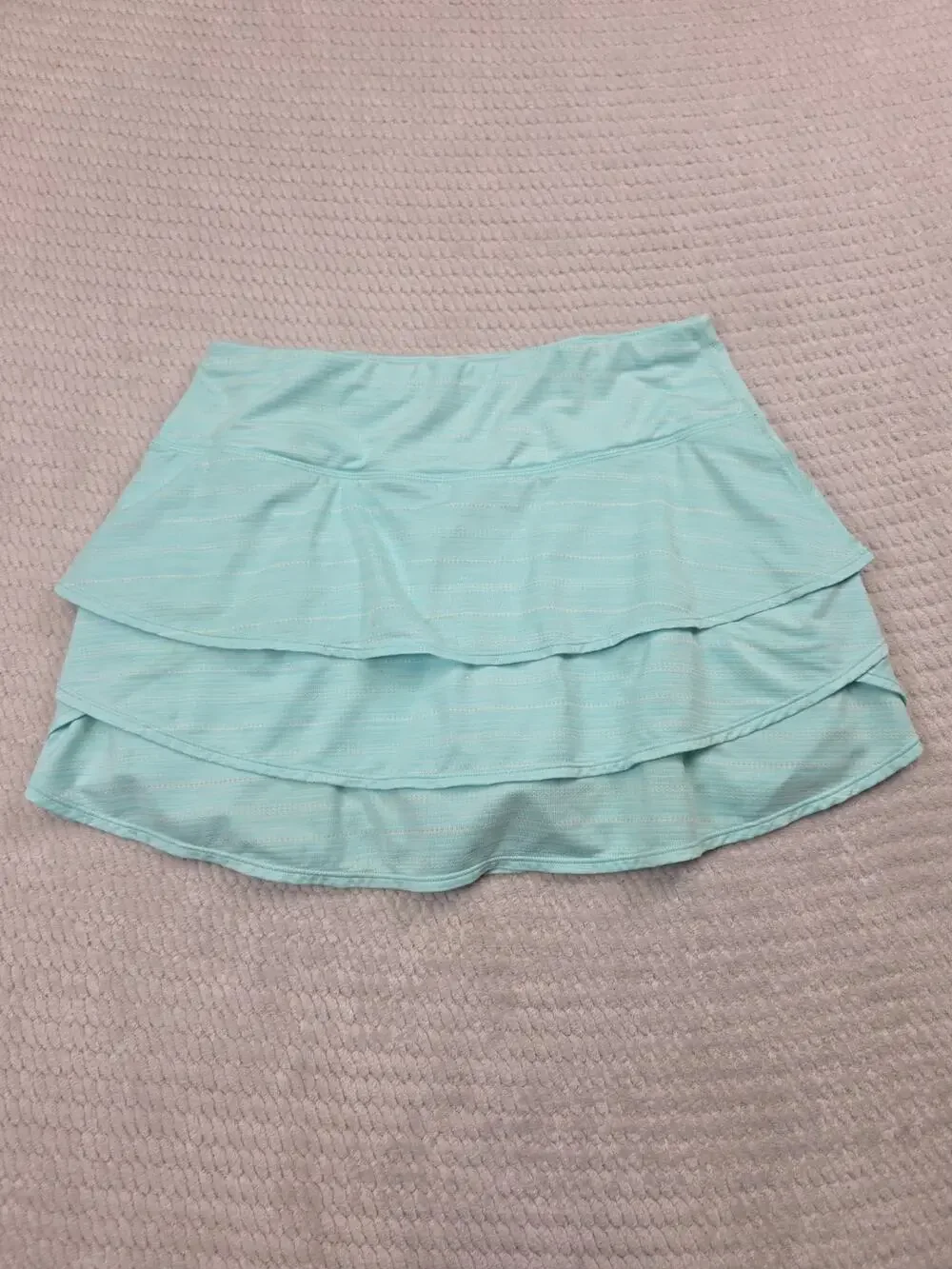 Athleta Skirt Womens Medium Spacedye Swagger Skort Soft Jade Spring Mint